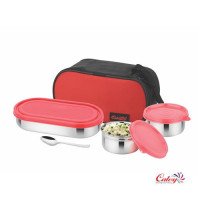 Food Time 3 having 2 Container N 1 S.S Box Food Time 3 having 2 Container N 1 S.S Box