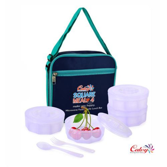 Square Meal 4 Container Lunch Box