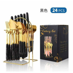 Golden Cutlery 24 Pc Set Golden Cutlery 24 Pc Set